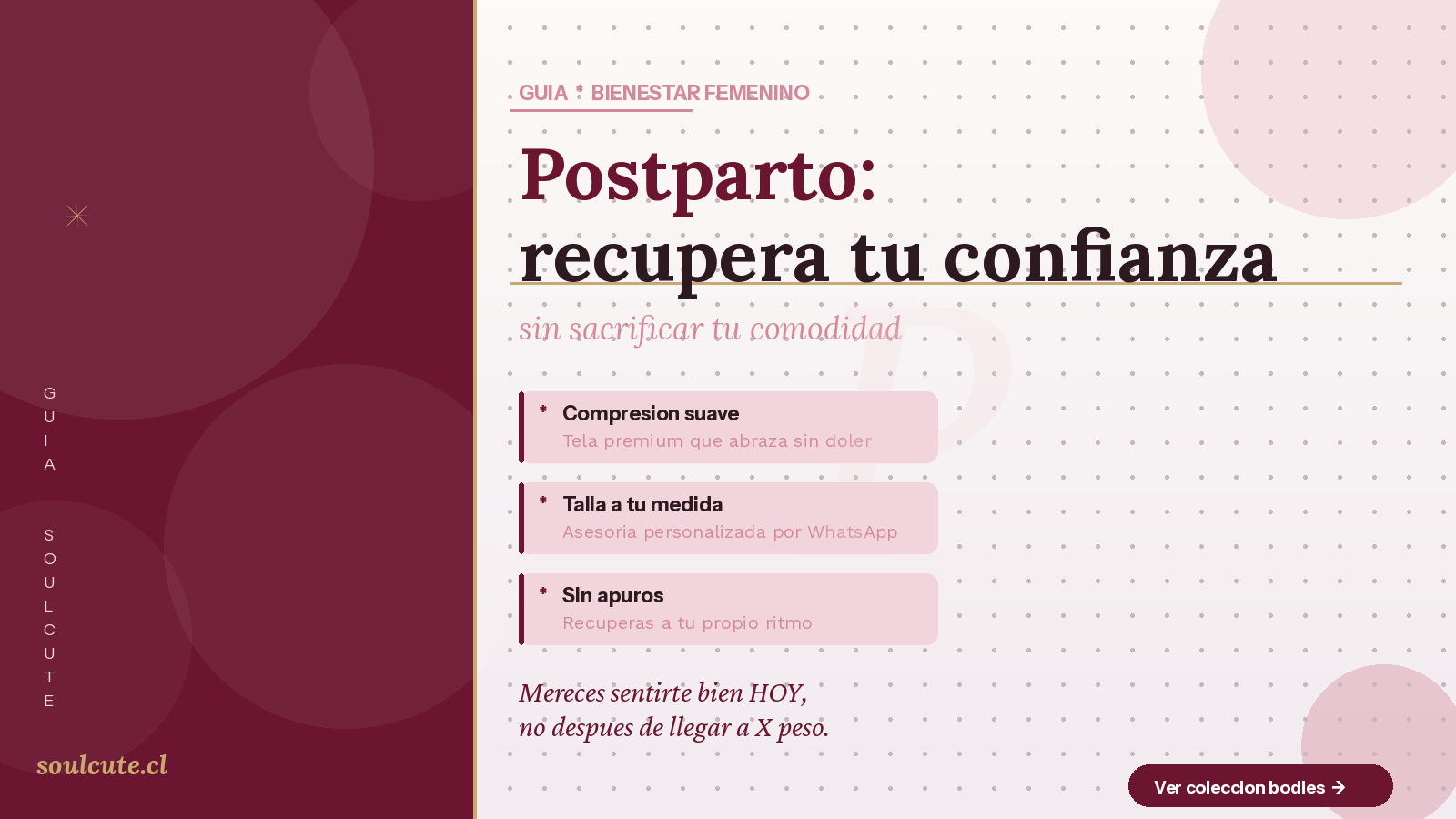 Guía postparto: recuperar confianza sin sacrificar comodidad
